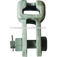 overhead lines accessories steel socket-clevis eye hot-dip galvanized forged electric transmision line power steel tower fitting